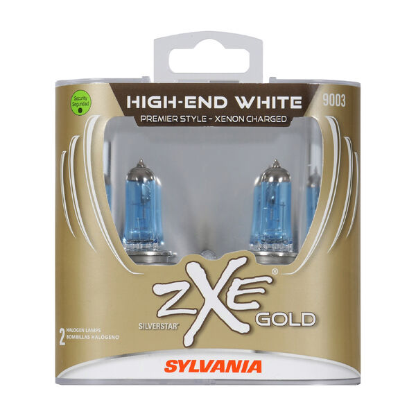 SYLVANIA 9003 SilverStar zXe Gold Halogen Headlight Bulb, 2 Pack, , hi-res